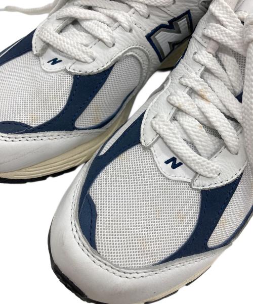 NEW BALANCE（ニューバランス）NEW BALANCE (ニューバランス) スニーカー ホワイト×ネイビー サイズ:24.5の古着・服飾アイテム