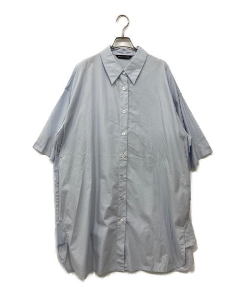 mizuiro-ind（ミズイロインド）mizuiro-ind (ミズイロインド) シャツワンピース ブルー サイズ:Freeの古着・服飾アイテム