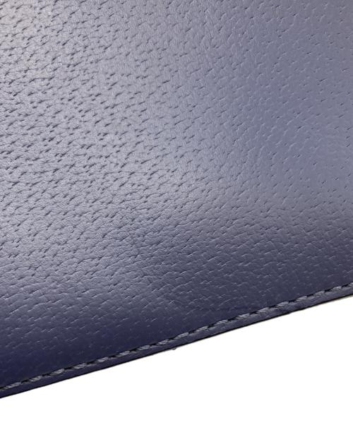 Kate Spade（ケイトスペード）Kate Spade (ケイトスペード) レザーショルダーバッグ ネイビーの古着・服飾アイテム