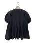 machatt (マチャット) ホールガーメントフォルム半袖ニット ブラック サイズ:Free：6000円