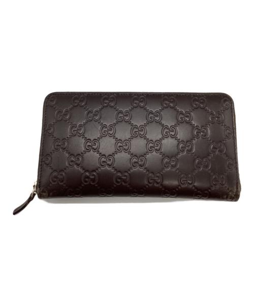 GUCCI（グッチ）GUCCI (グッチ) 長財布 ブラウンの古着・服飾アイテム