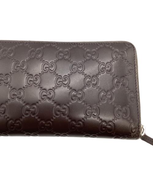 GUCCI（グッチ）GUCCI (グッチ) 長財布 ブラウンの古着・服飾アイテム