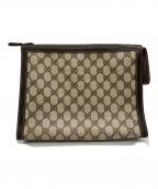 GUCCIグッチ）の古着「GG クラッチバッグ」｜ベージュ