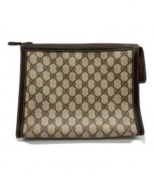 GUCCI（グッチ）の古着「GG クラッチバッグ」｜ベージュ