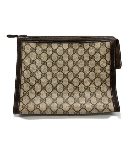 GUCCI（グッチ）GUCCI (グッチ) GG クラッチバッグ ベージュの古着・服飾アイテム