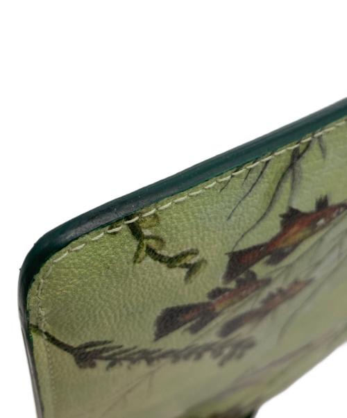 dunhill（ダンヒル）dunhill (ダンヒル) アクアリウム スモール ジップ フォリオ グリーンの古着・服飾アイテム