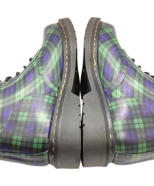 Dr.Martens（ドクターマーチン）Dr.Martens (ドクターマーチン) 8ホールレインブーツ ネイビー×グリーン サイズ: 25cmの古着・服飾アイテム
