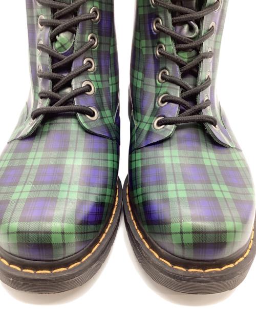 Dr.Martens（ドクターマーチン）Dr.Martens (ドクターマーチン) 8ホールレインブーツ ネイビー×グリーン サイズ: 25cmの古着・服飾アイテム
