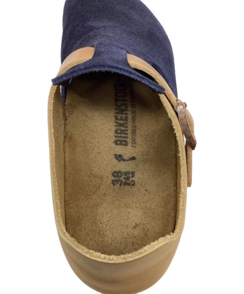 BIRKENSTOCK（ビルケンシュトック）BIRKENSTOCK (ビルケンシュトック) シューズ ネイビー×ブラウン サイズ:24.5cmの古着・服飾アイテム
