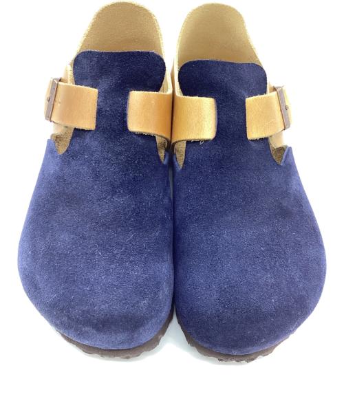 BIRKENSTOCK（ビルケンシュトック）BIRKENSTOCK (ビルケンシュトック) シューズ ネイビー×ブラウン サイズ:24.5cmの古着・服飾アイテム