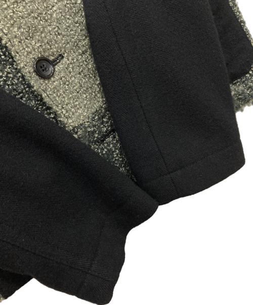 tricot COMME des GARCONS（トリココムデギャルソン）tricot COMME des GARCONS (トリココムデギャルソン) ツイードコンビネーションジャケット ブラック×グレー サイズ:Mの古着・服飾アイテム