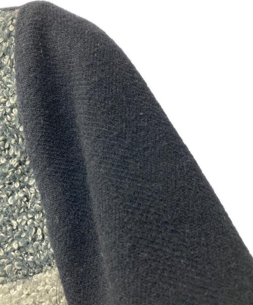 tricot COMME des GARCONS（トリココムデギャルソン）tricot COMME des GARCONS (トリココムデギャルソン) ツイードコンビネーションジャケット ブラック×グレー サイズ:Mの古着・服飾アイテム