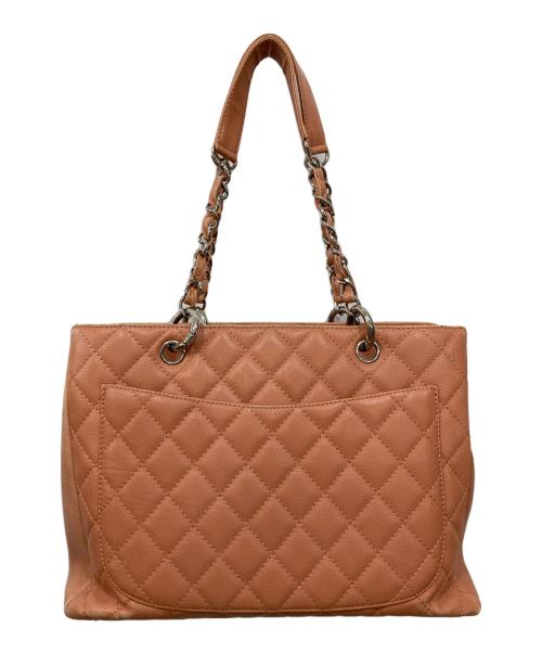 CHANEL（シャネル）CHANEL (シャネル) キャビアスキン チェーントートバッグ ピンクの古着・服飾アイテム