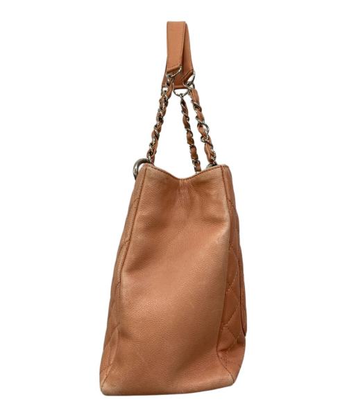 CHANEL（シャネル）CHANEL (シャネル) キャビアスキン チェーントートバッグ ピンクの古着・服飾アイテム