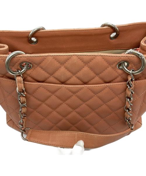 CHANEL（シャネル）CHANEL (シャネル) キャビアスキン チェーントートバッグ ピンクの古着・服飾アイテム