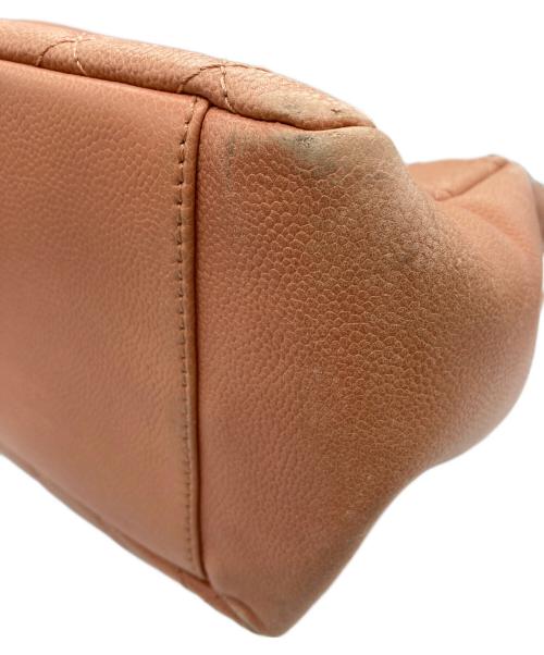 CHANEL（シャネル）CHANEL (シャネル) キャビアスキン チェーントートバッグ ピンクの古着・服飾アイテム