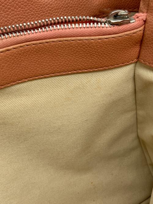 CHANEL（シャネル）CHANEL (シャネル) キャビアスキン チェーントートバッグ ピンクの古着・服飾アイテム