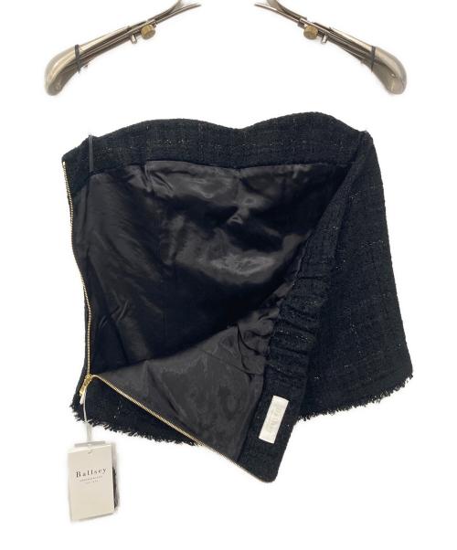 BALLSEY（ボールジィ）BALLSEY (ボールジィ) ツイードビスチェ セットアップ ブラック サイズ:ビスチェFree パンツ34の古着・服飾アイテム