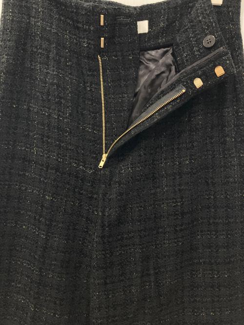 BALLSEY（ボールジィ）BALLSEY (ボールジィ) ツイードビスチェ セットアップ ブラック サイズ:ビスチェFree パンツ34の古着・服飾アイテム