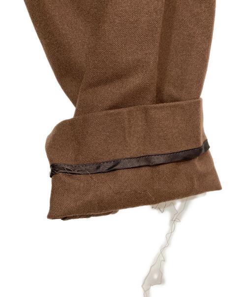 DES PRES（デ プレ）DES PRES (デ プレ) ウールフランネル ウエストタックシャツワンピース ブラウン サイズ:36の古着・服飾アイテム