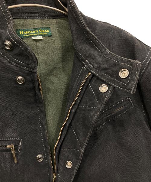 HAROLD'S GEAR（ハロルズギア）HAROLD'S GEAR (ハロルズギア) ダック地ジャケット ブラック サイズ:mediumの古着・服飾アイテム