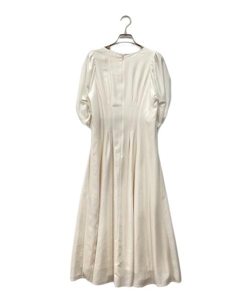 CELFORD（セルフォード）CELFORD (セルフォード) ニットベストレイヤードワンピース ネイビー×ホワイト サイズ:36の古着・服飾アイテム