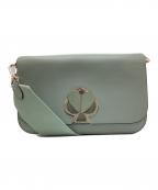 Kate Spadeケイトスペード）の古着「ニコラ ツイストロック ミディアム ショルダー バッグ」｜ブルー