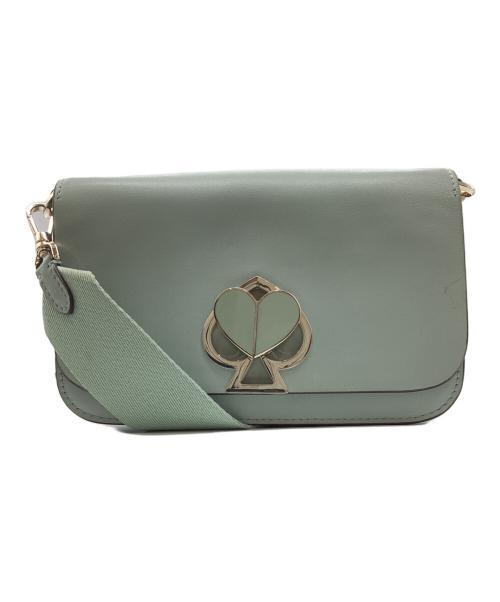 Kate Spade（ケイトスペード）Kate Spade (ケイトスペード) ニコラ ツイストロック ミディアム ショルダー バッグ ブルーの古着・服飾アイテム
