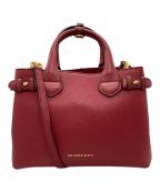 BURBERRYバーバリー）の古着「スモールバナーショルダーバッグ」｜レッド