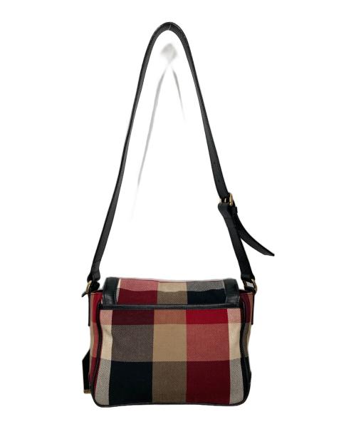 BLUE LABEL CRESTBRIDGE（ブルーレーベルクレストブリッジ）BLUE LABEL CRESTBRIDGE (ブルーレーベルクレストブリッジ) チェックフラップショルダーバッグ レッドの古着・服飾アイテム