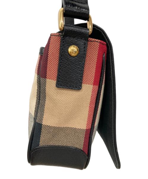 BLUE LABEL CRESTBRIDGE（ブルーレーベルクレストブリッジ）BLUE LABEL CRESTBRIDGE (ブルーレーベルクレストブリッジ) チェックフラップショルダーバッグ レッドの古着・服飾アイテム