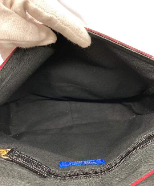 BLUE LABEL CRESTBRIDGE（ブルーレーベルクレストブリッジ）BLUE LABEL CRESTBRIDGE (ブルーレーベルクレストブリッジ) チェックフラップショルダーバッグ レッドの古着・服飾アイテム