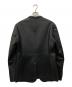 EMPORIO ARMANI (エンポリオアルマーニ) レザーテーラードジャケット ブラック サイズ:52：8000円
