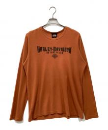 HARLEY-DAVIDSON（ハーレーダビッドソン）の古着「サーマルカットソー」｜オレンジ