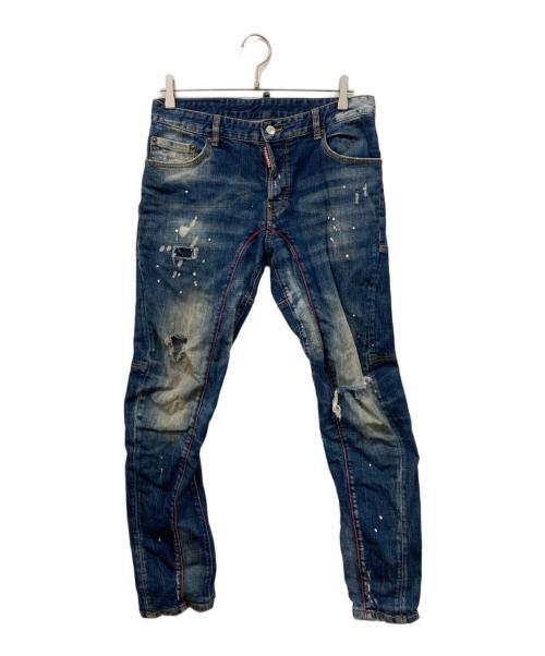 DSQUARED2（ディースクエアード）DSQUARED2 (ディースクエアード) CLASSIC KENNY TWIST JEAN インディゴ サイズ:48の古着・服飾アイテム