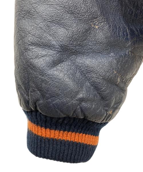 stussy（ステューシー）stussy (ステューシー) スタジャン オレンジ サイズ:Lの古着・服飾アイテム