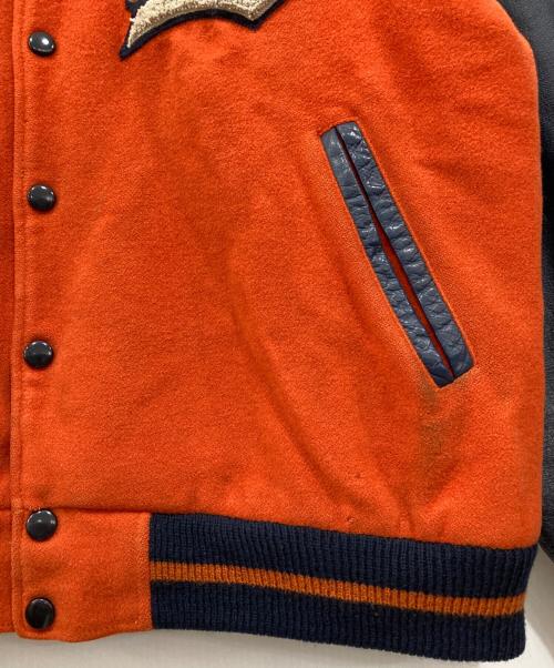 stussy（ステューシー）stussy (ステューシー) スタジャン オレンジ サイズ:Lの古着・服飾アイテム