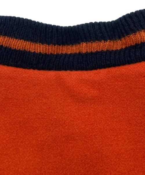 stussy（ステューシー）stussy (ステューシー) スタジャン オレンジ サイズ:Lの古着・服飾アイテム