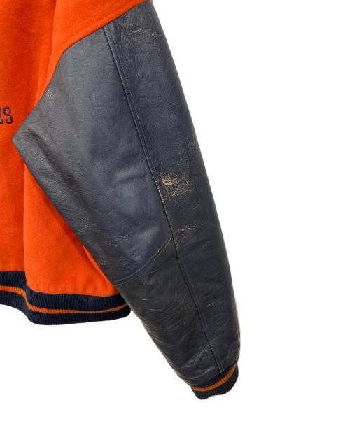 stussy（ステューシー）stussy (ステューシー) スタジャン オレンジ サイズ:Lの古着・服飾アイテム