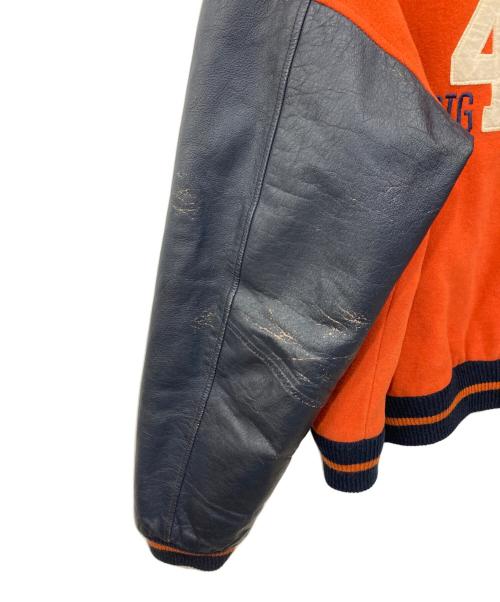 stussy（ステューシー）stussy (ステューシー) スタジャン オレンジ サイズ:Lの古着・服飾アイテム