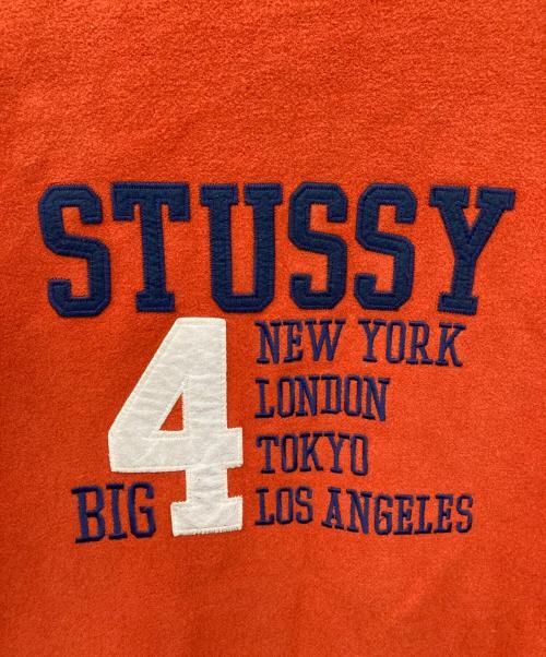 stussy（ステューシー）stussy (ステューシー) スタジャン オレンジ サイズ:Lの古着・服飾アイテム