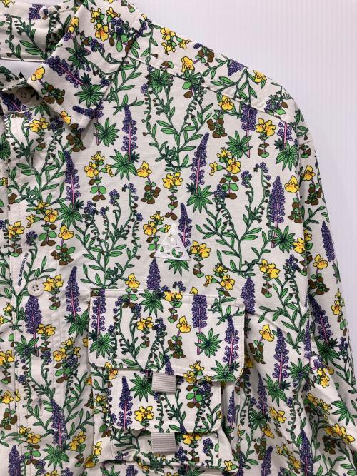 NIKE ACG（ナイキエーシージー）NIKE ACG (ナイキエーシージー) 総柄シャツ グリーン×ホワイト サイズ:XLの古着・服飾アイテム