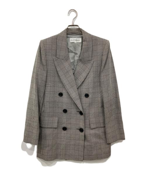 Yves Saint Laurent（イヴサンローラン）Yves Saint Laurent (イヴサンローラン) スカートスーツ グレー サイズ:36の古着・服飾アイテム