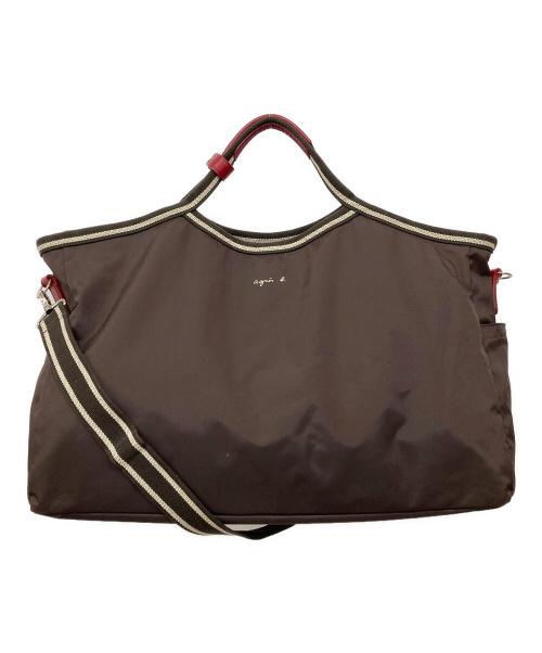 agnes b voyage（アニエスベーボヤージュ）agnes b voyage (アニエスベーボヤージュ) ボストンバッグ ブラウンの古着・服飾アイテム