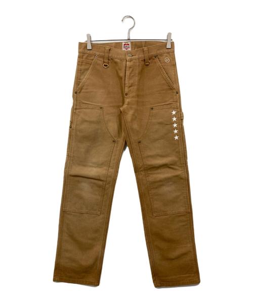 CarHartt（カーハート）CarHartt (カーハート) uniform experiment (ユニフォームエクスペリメント) ダブルニーペインター パンツ ブラウン サイズ:28の古着・服飾アイテム