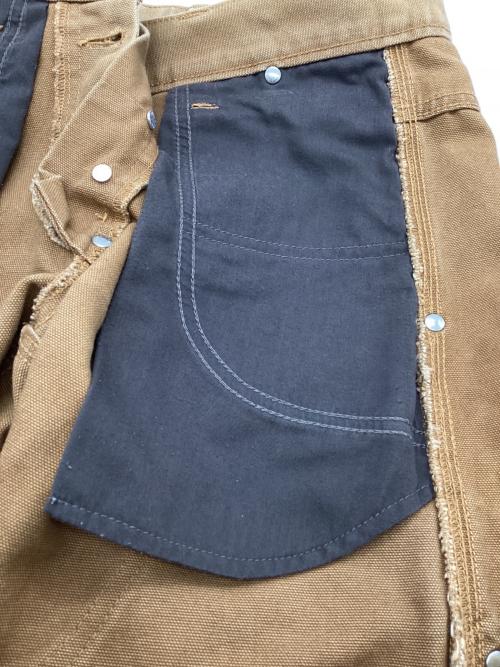 CarHartt（カーハート）CarHartt (カーハート) uniform experiment (ユニフォームエクスペリメント) ダブルニーペインター パンツ ブラウン サイズ:28の古着・服飾アイテム