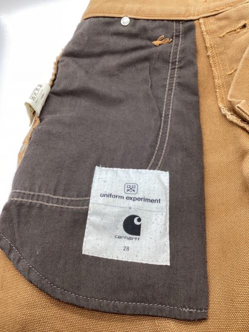 CarHartt（カーハート）CarHartt (カーハート) uniform experiment (ユニフォームエクスペリメント) ダブルニーペインター パンツ ブラウン サイズ:28の古着・服飾アイテム