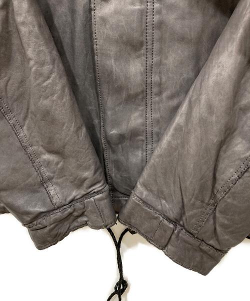 sisii（シシ）sisii (シシ) レザージャケット グレー サイズ:XXSの古着・服飾アイテム