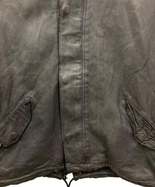 sisii（シシ）sisii (シシ) レザージャケット グレー サイズ:XXSの古着・服飾アイテム