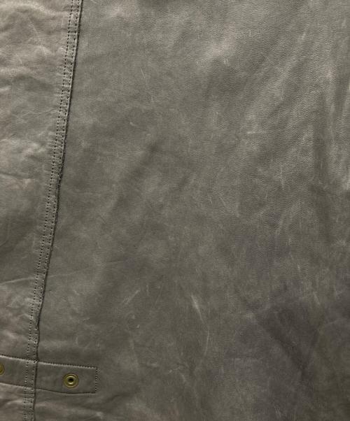 sisii（シシ）sisii (シシ) レザージャケット グレー サイズ:XXSの古着・服飾アイテム